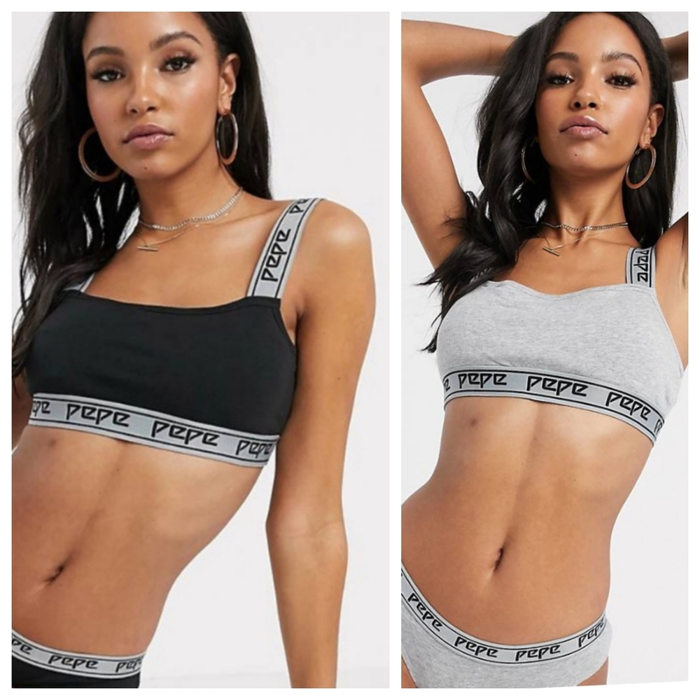 New 2pack COTTON paded PePeJeans bras pull on bralettes J180